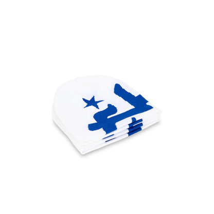 EUROHUSTLERS® BEANIE White&Blue